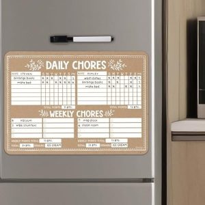 Multiple Kids Chore Chart | Magnetic | Charts & Posters - Kraft White